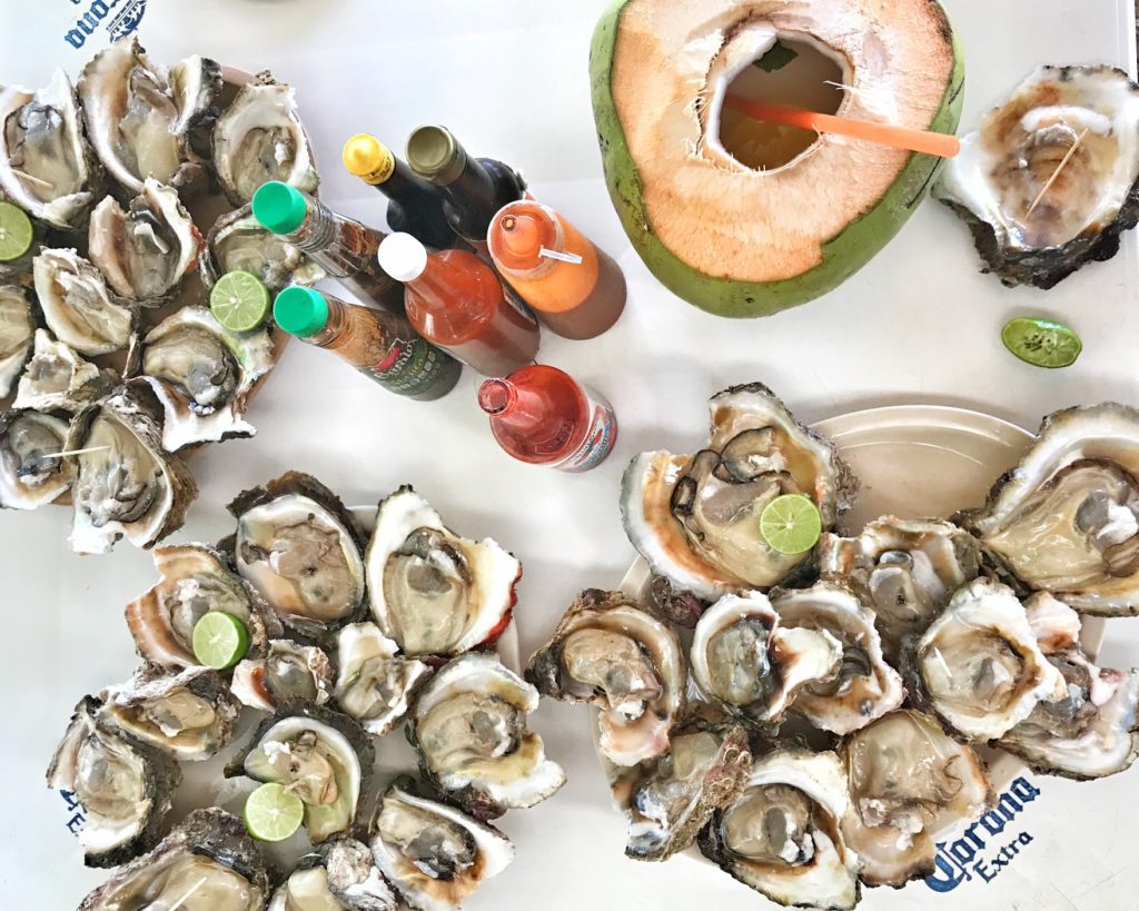 Food menu at La Villa Bonita in Cuernavaca, Mexico