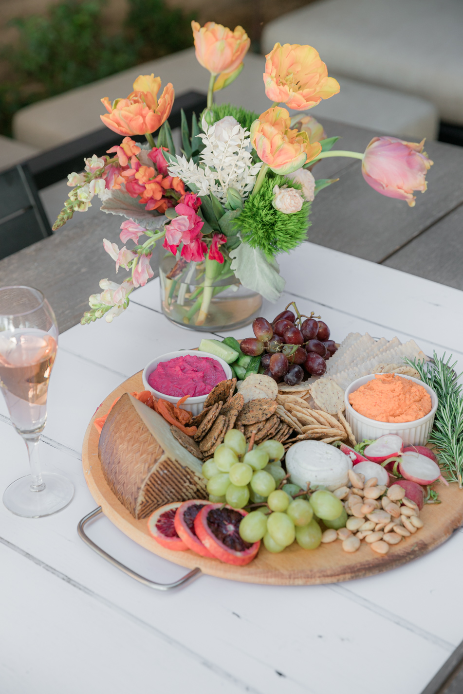 harissa hummus recipe platter