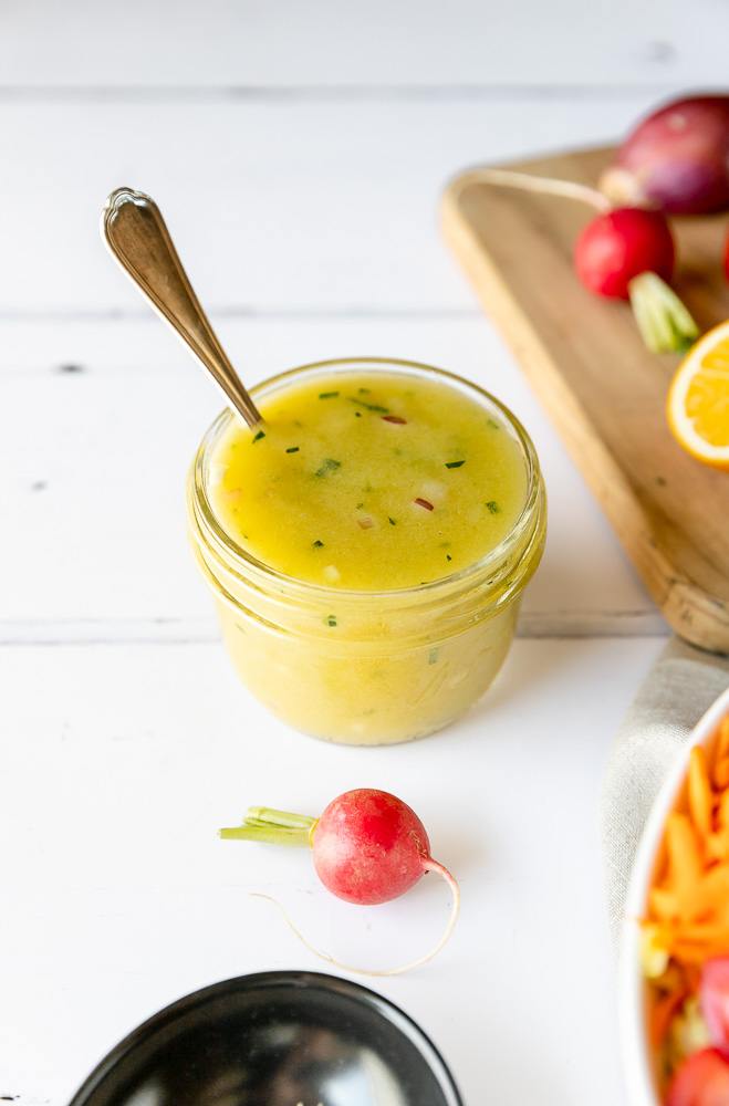 my homemade champagne vinaigrette