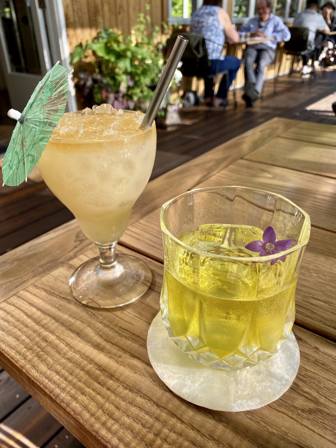 cocktails at the willows inn on lummi island