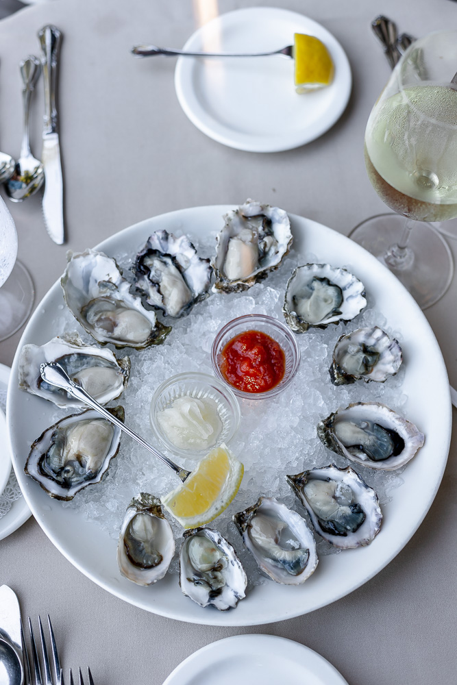 Downriggers oysters at Friday Harbor
