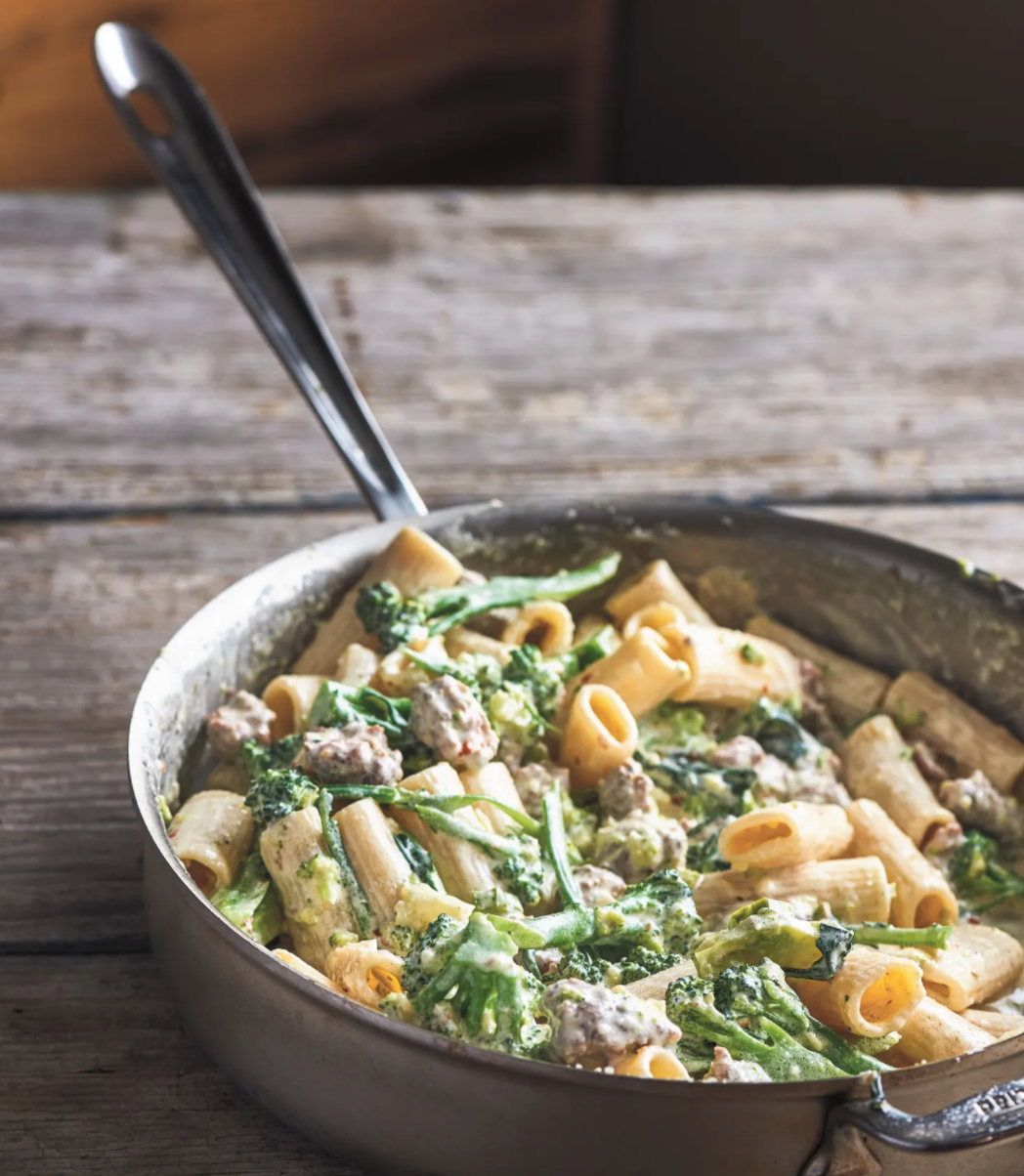 broccoli and sausage pasta, recipe for winter dinner