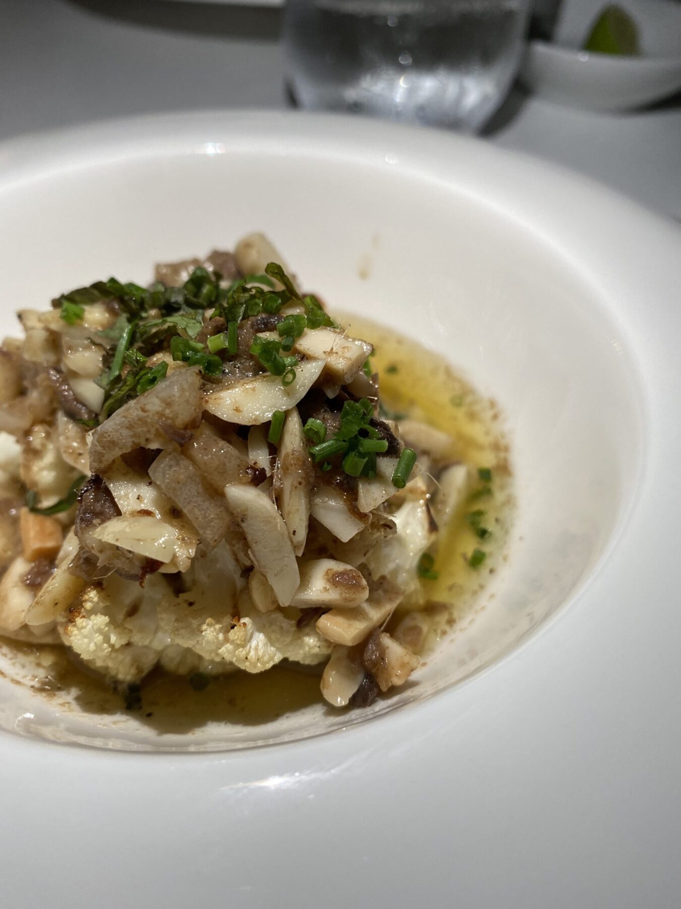 Roasted cauliflower at Anhelo restaurant