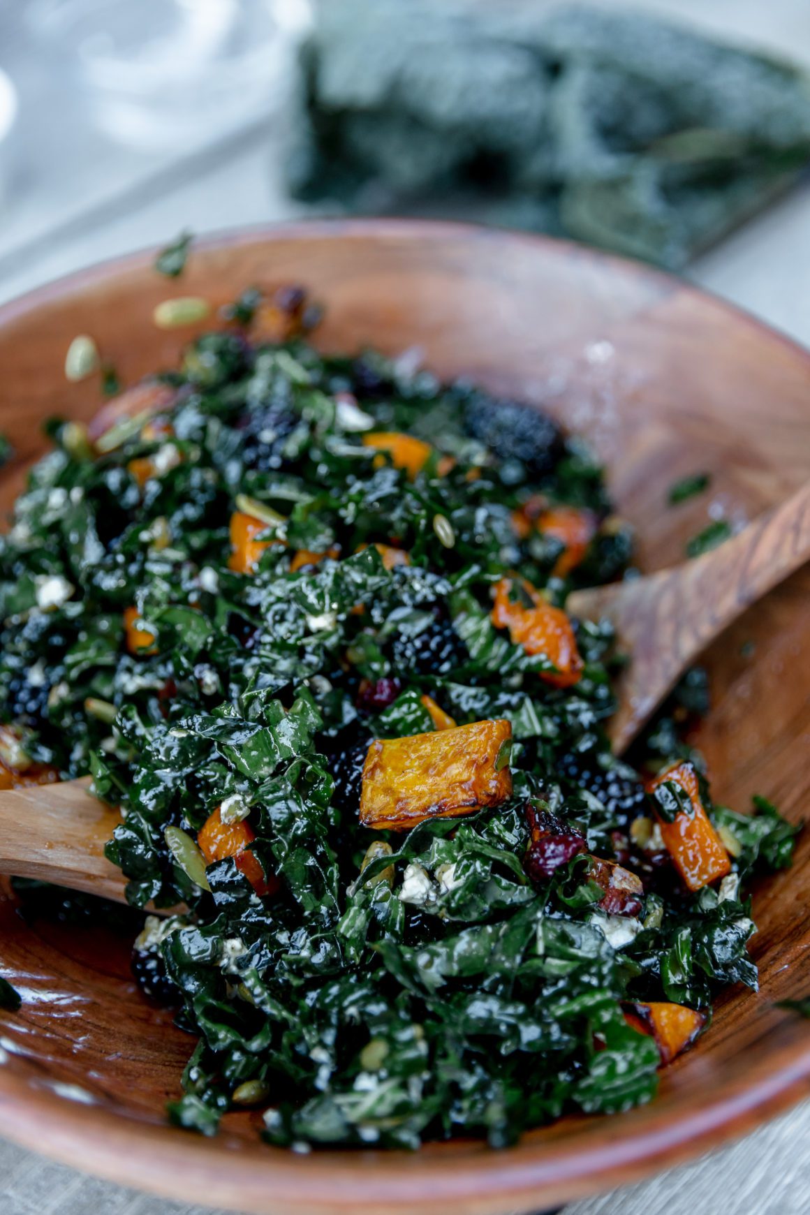 butternut squash kale salad recipe