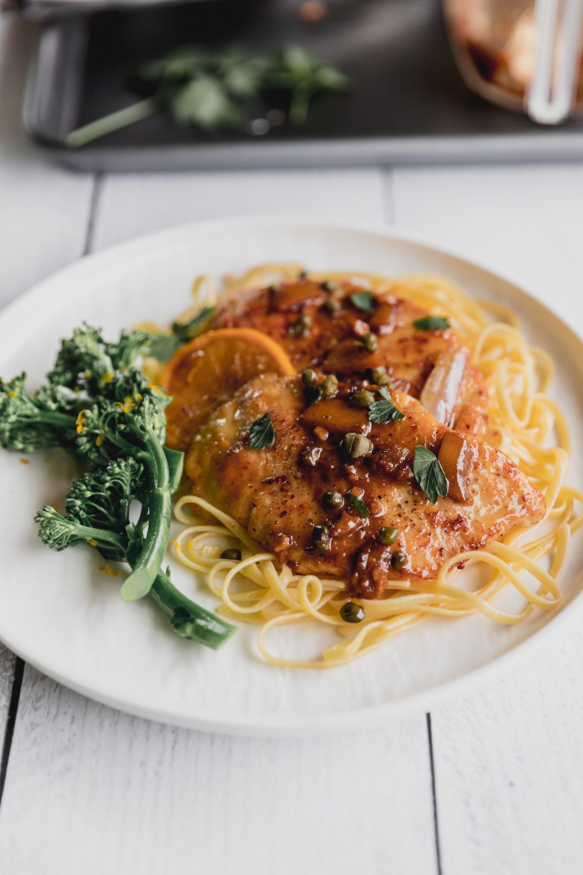Chicken Piccata with Preserved Meyer Lemons